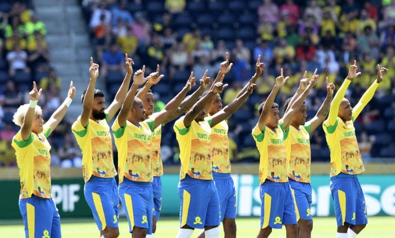 Mamelodi Sundowns before their match against Borussia Dortmund