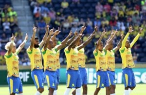Mamelodi Sundowns before their match against Borussia Dortmund