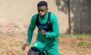 Teboho Mokoena of Mamelodi Sundowns at training