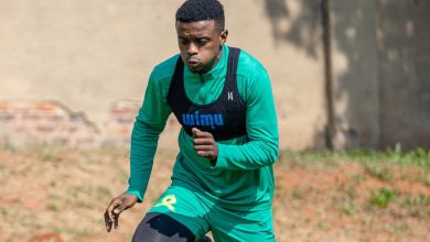 Teboho Mokoena of Mamelodi Sundowns at training