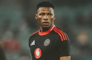 Thabiso Monyane in Orlando Pirates colours