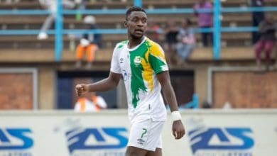 AmaZulu FC bound striker Thandolwenkosi Ngwenya during a FC Platinum match