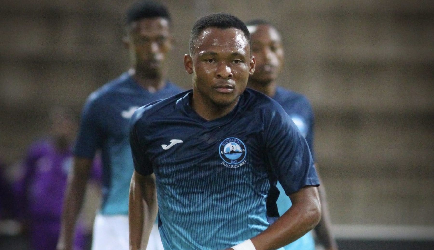 Richards Bay FC midfielder Thato Mohlamme during warm-up session 