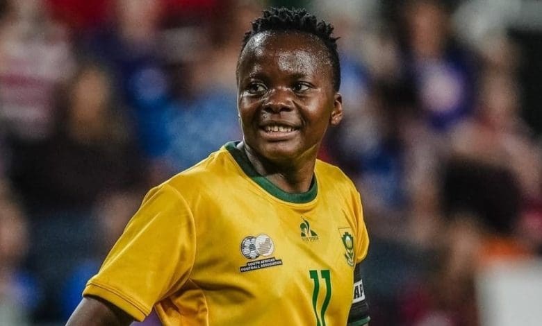 Thembi Kgatlana in action for Banyana Banyana