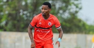 Thero Setsile in action for Jwaneng Galaxy