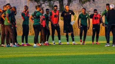 Bafana Bafana during their recent camp.