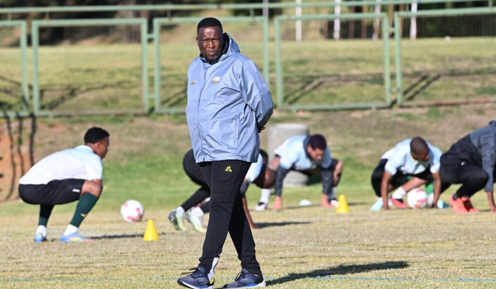 Vela Khumalo coach of South Africa during the South Africa Training