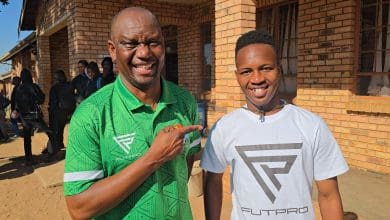 Victor and Mfanelo Hlungwani attending social responsibility event in Giyani, Limpopo