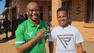 Victor and Mfanelo Hlungwani attending social responsibility event in Giyani, Limpopo