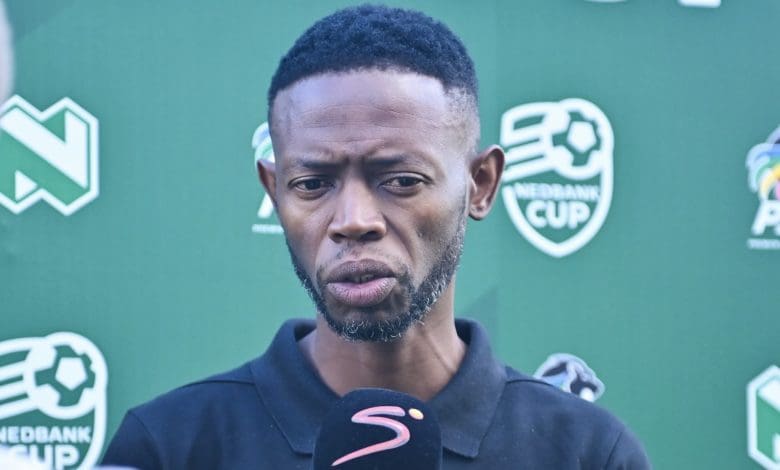 Former AmaZulu FC coach Vusumuzi Vilakazi speaking in an interview with SuperSport
