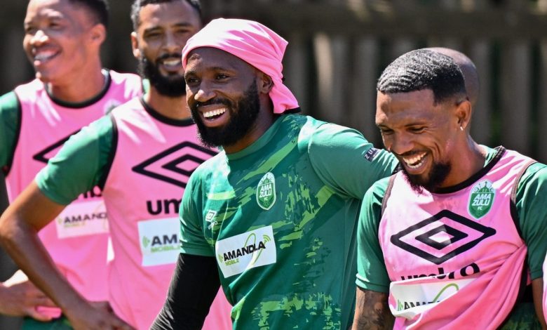 Wayde Joose and Ramahlwe Mphahlele at AmaZulu training
