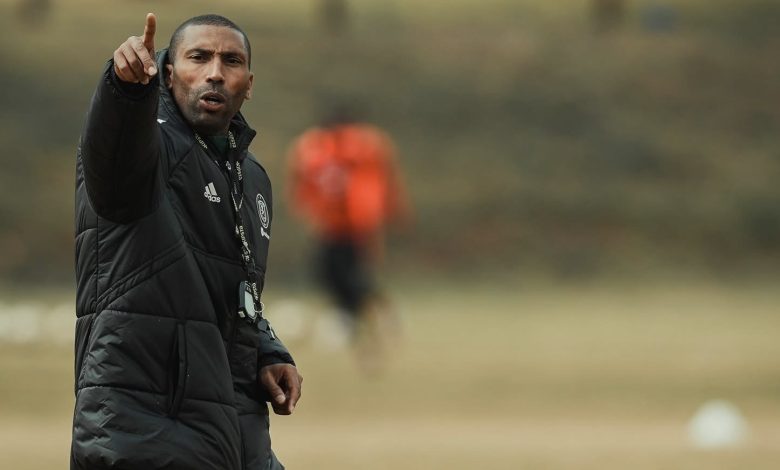 Orlando Pirates coach Abdeslam Ouaddou conducting training session
