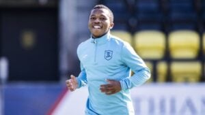 Aphelele Teto at Livingston FC training