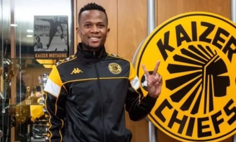 Bongani Sam during his unveiling at Kaizer Chiefs