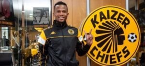 Bongani Sam during his unveiling at Kaizer Chiefs