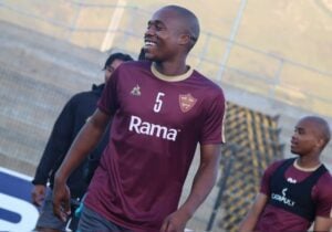 Darrel Matsheke in the colours of Stellenbosch FC