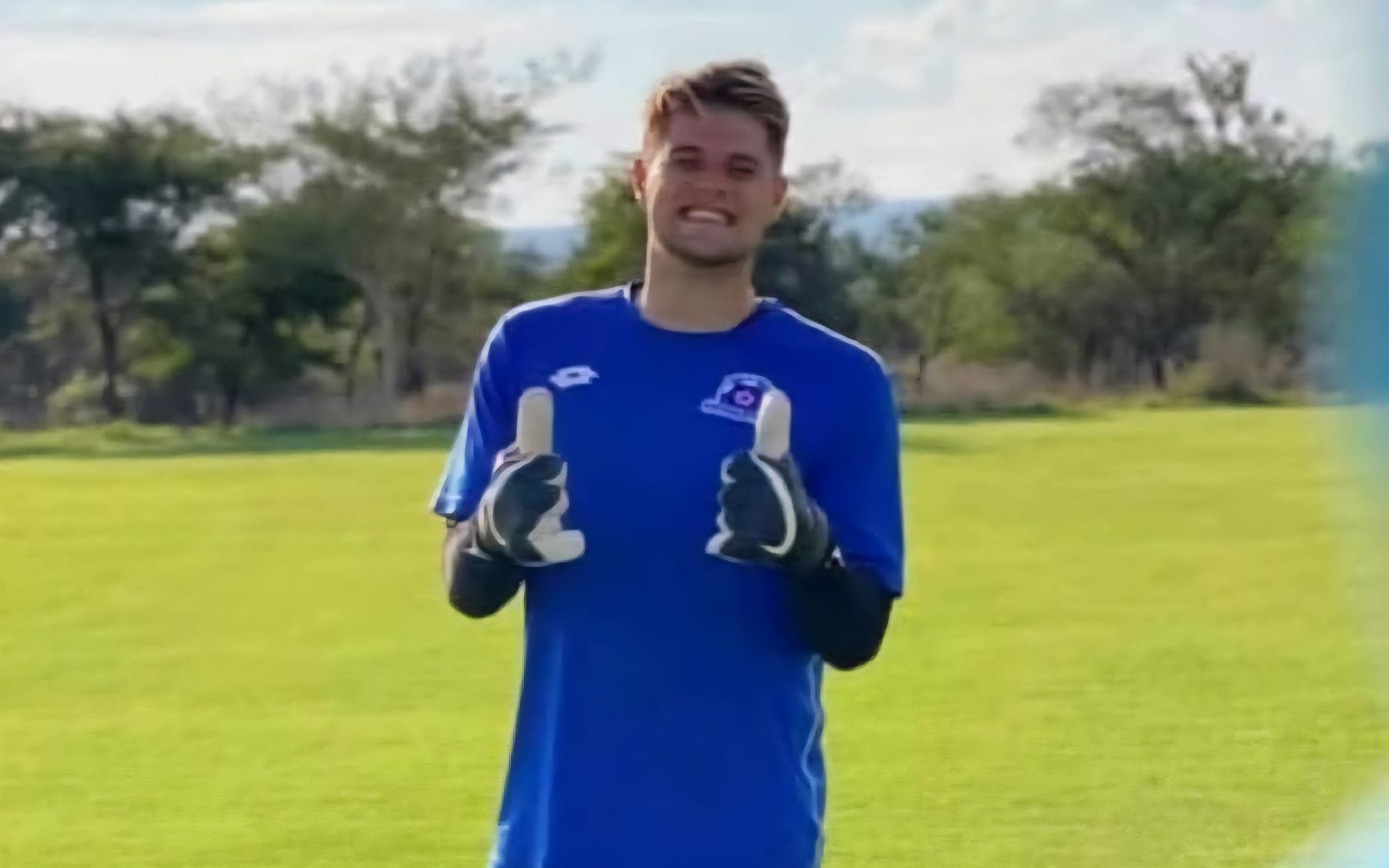 South Africa goalkeeper Jethren Barr during his time at Maritzburg United 
