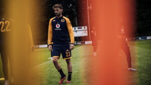 Ethan Chislett during the pre-season camp in Netherlands