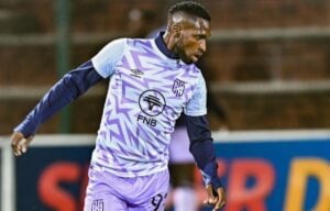 Fortune Makaringe in action for CT City FC