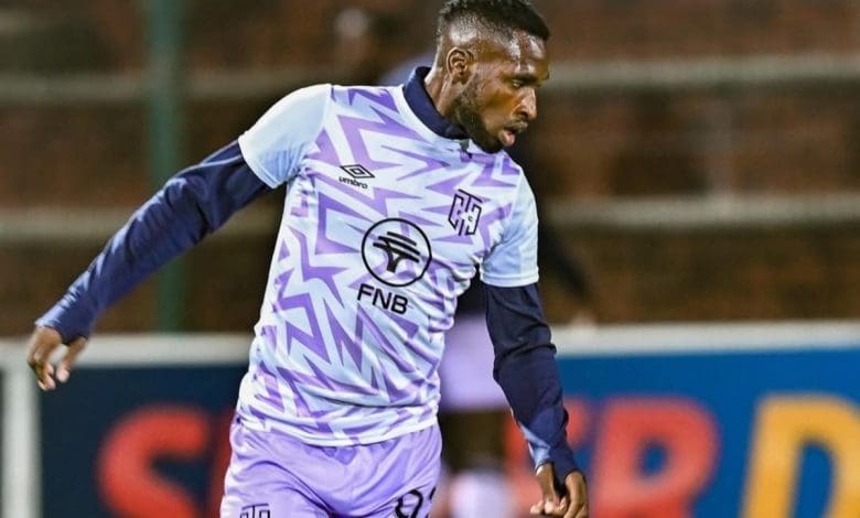 Fortune Makaringe in action for CT City FC