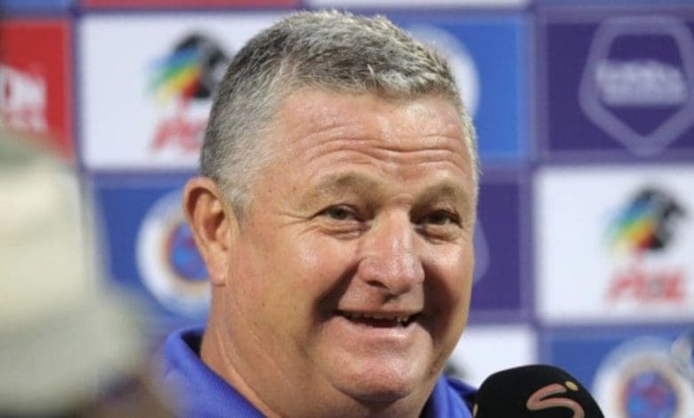 Gavin Hunt during a post-match television Interview with SuperSport TV