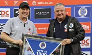 Stan Matthews and Gavin Hunt during their time at SuperSport United