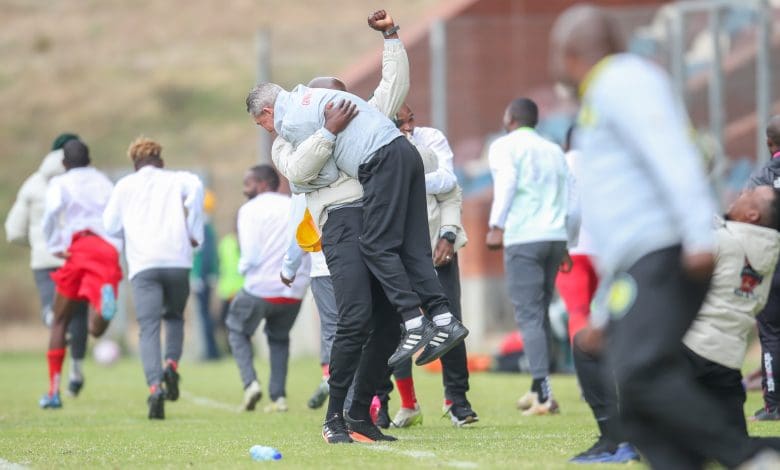 Gauteng ABC Motsepe League side Gomora United in celebratory mood