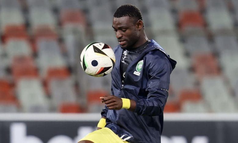 Former AmaZulu FC striker Junior Dion during the warm-up session