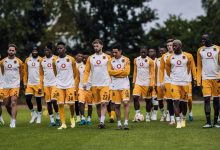 Kaizer Chiefs at training in the Netherlands