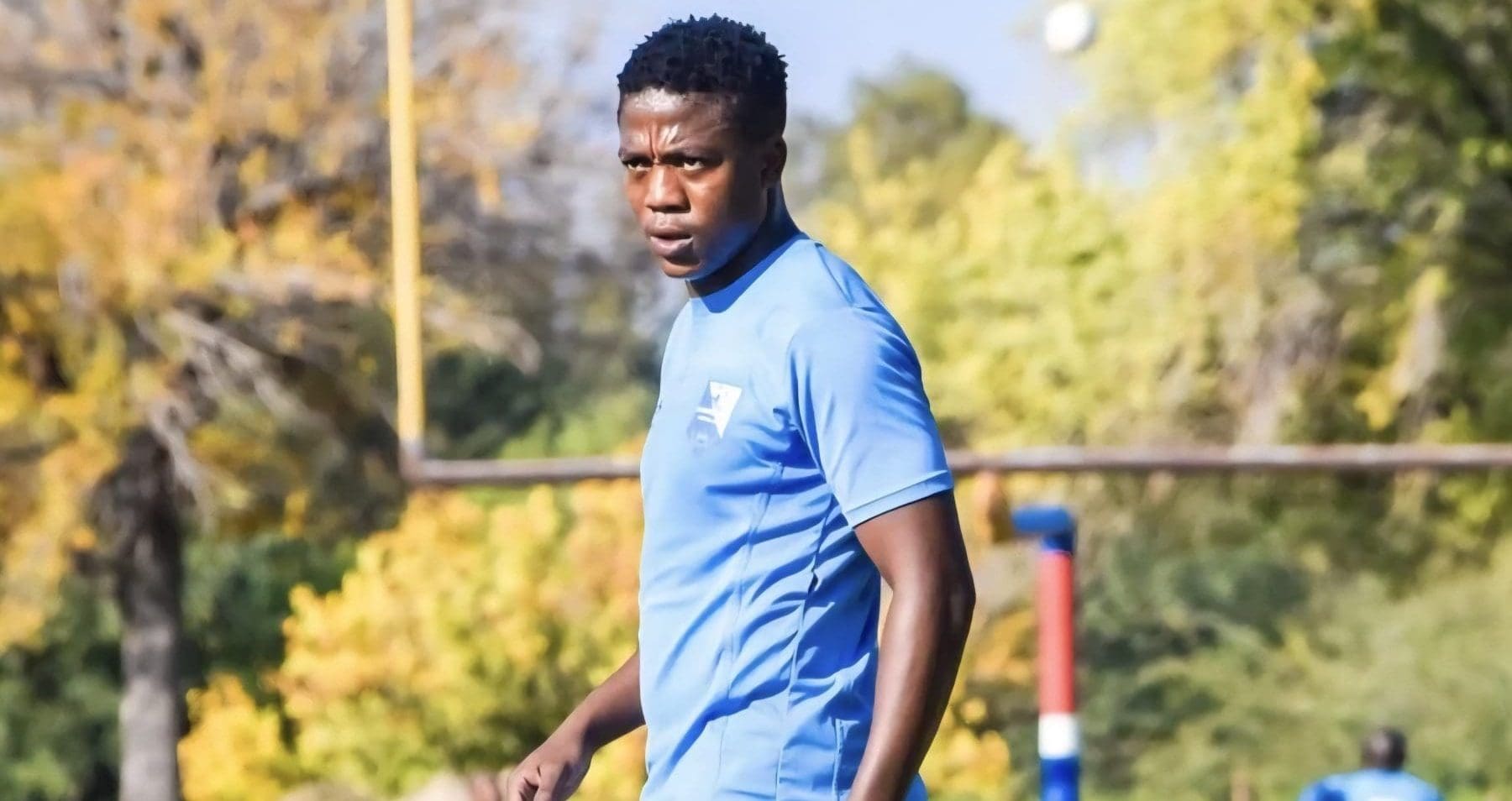 Upington City winger Kgaogelo Sekgota during a training session. 