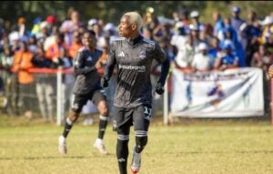 Khama Billiat during a Zimbabwean league match