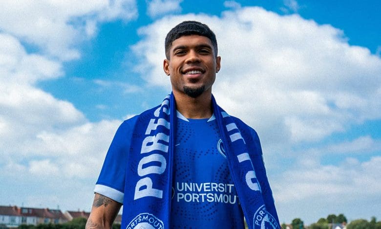 Luke Le Roux unveiled as a Portsmouth player.