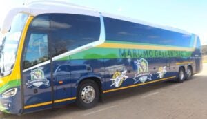 The Marumo Gallants Bus packed at the Park Inn Hotel in Polokwane