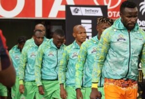 Marumo Gallants players walking out for a game