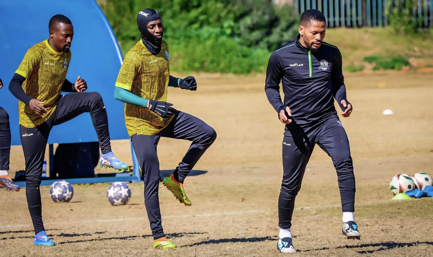 Marumo Gallants players during their pre-season in Rustenburg 