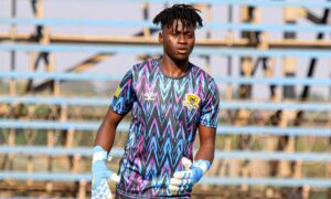 Mashudu Makhavhu during a Black Leopards warm-up
