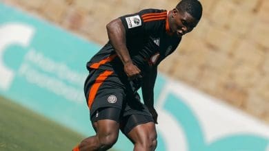 Mbekezeli Mbokazi in action for Orlando Pirates in Spain