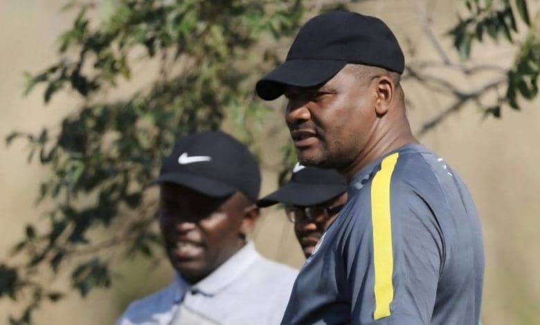 Molefi Ntseki during a training session with Bafana Bafana
