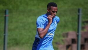 Former Richards Bay FC striker Mxolisi Macuphu during training session
