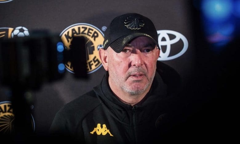 Kaizer Chiefs coach Nasreddine Nabi speaking with media