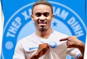 Njabulo Blom at Thep Xanh Nam Dinh FC his new club