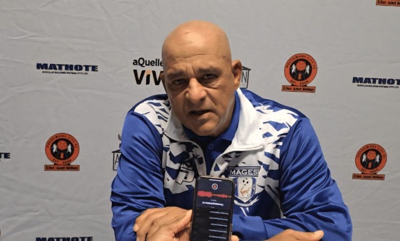 Owen Da Gama during a post-match press conference in Polokwane