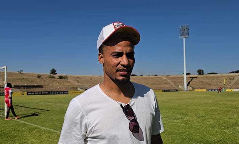 Rivaldo Coetzee during an interview with FARPost at the ABC Motsepe League playoffs