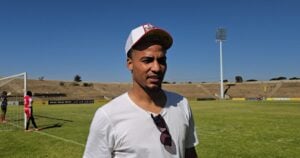 Rivaldo Coetzee during an interview with FARPost at the ABC Motsepe League playoffs