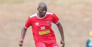 Rooi Mahamutsa in action for Gomora United during the SAFA ABC Motsepe League National Playoffs in Gauteng
