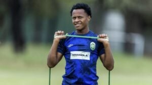 Former AmaZulu FC midfielder Rowan Human during training session