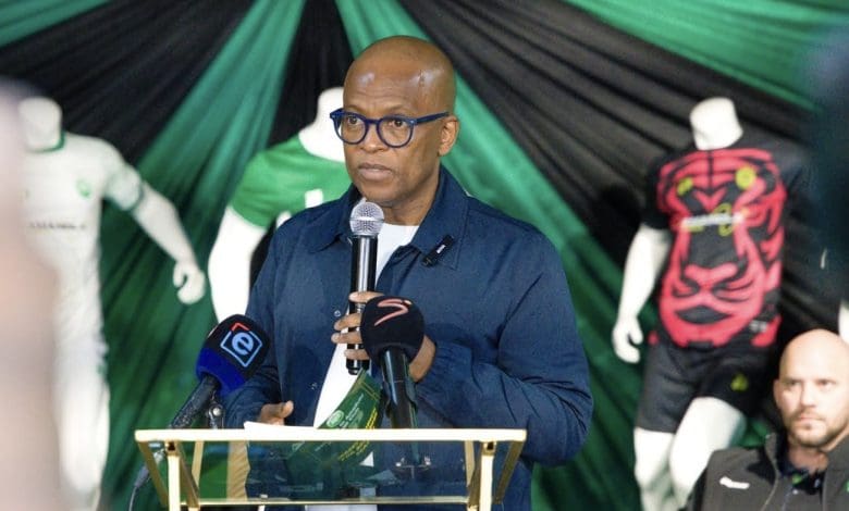 AmaZulu FC boss Sandile Zungu speaking with media