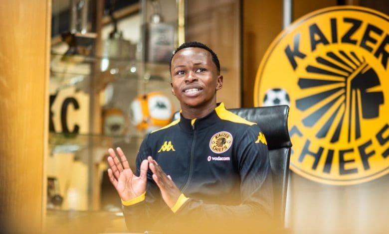 Siphesihle Ndlovu at Kaizer Chiefs Village during his unveiling