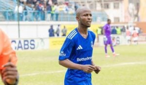 Terrence Dzvukamanja in Scottland FC against Highlanders