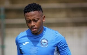 Richards Bay FC striker Thabiso Kutumela during training session